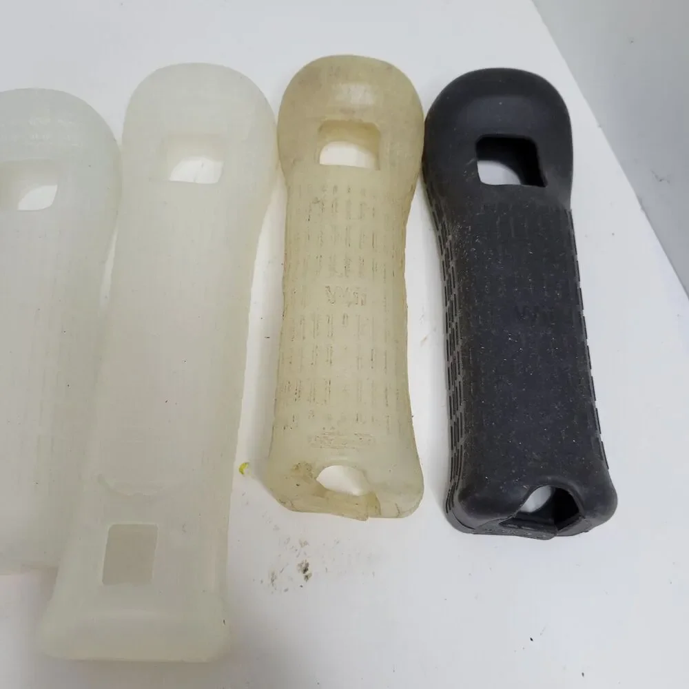 Nintendo Wii Remote Silicone Gel Cover Grip Sleeves Lot of 5 OEM Official